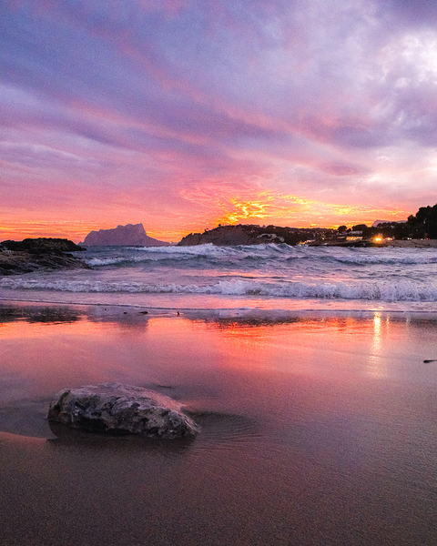 the sunset by Uchral Chuluunbat