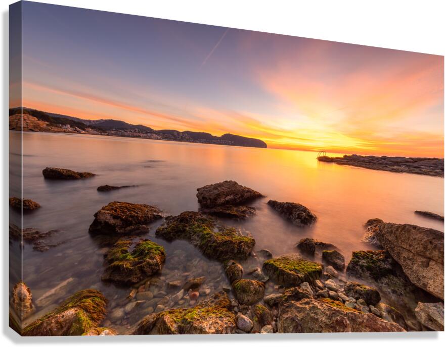 Sunrise in Moraira Canvas Print