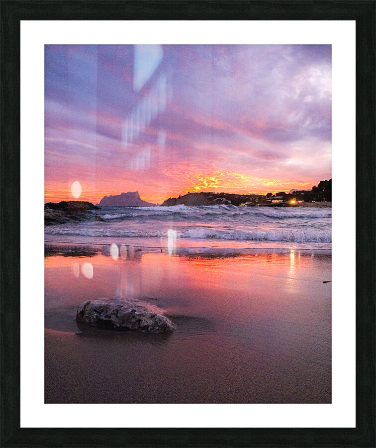 the sunset Picture Frame print