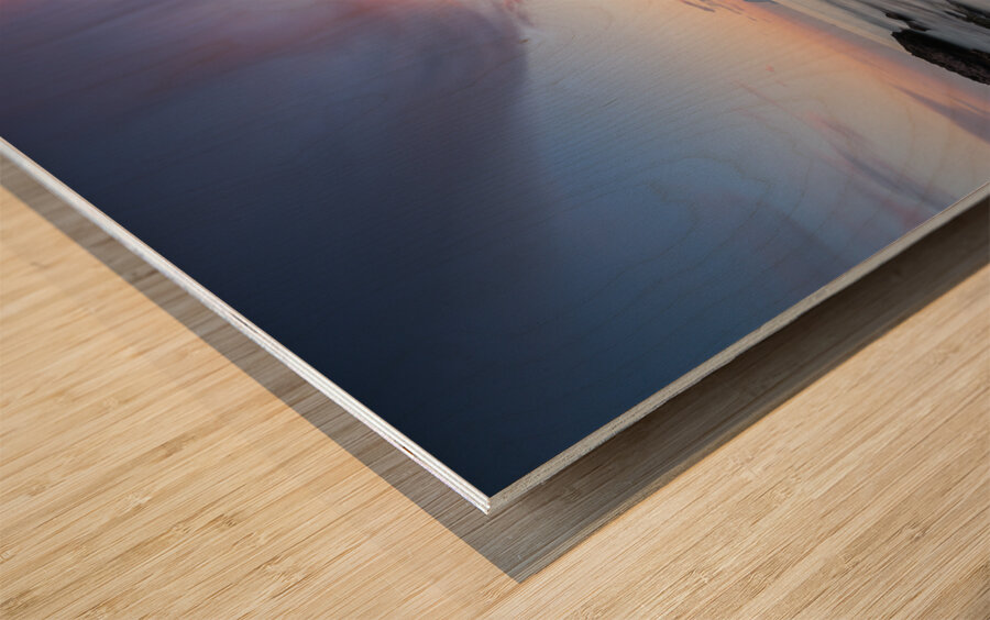 Water resources Wood print